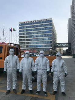 第十八分公司為通州區潞河醫院布放應急通信光纜 